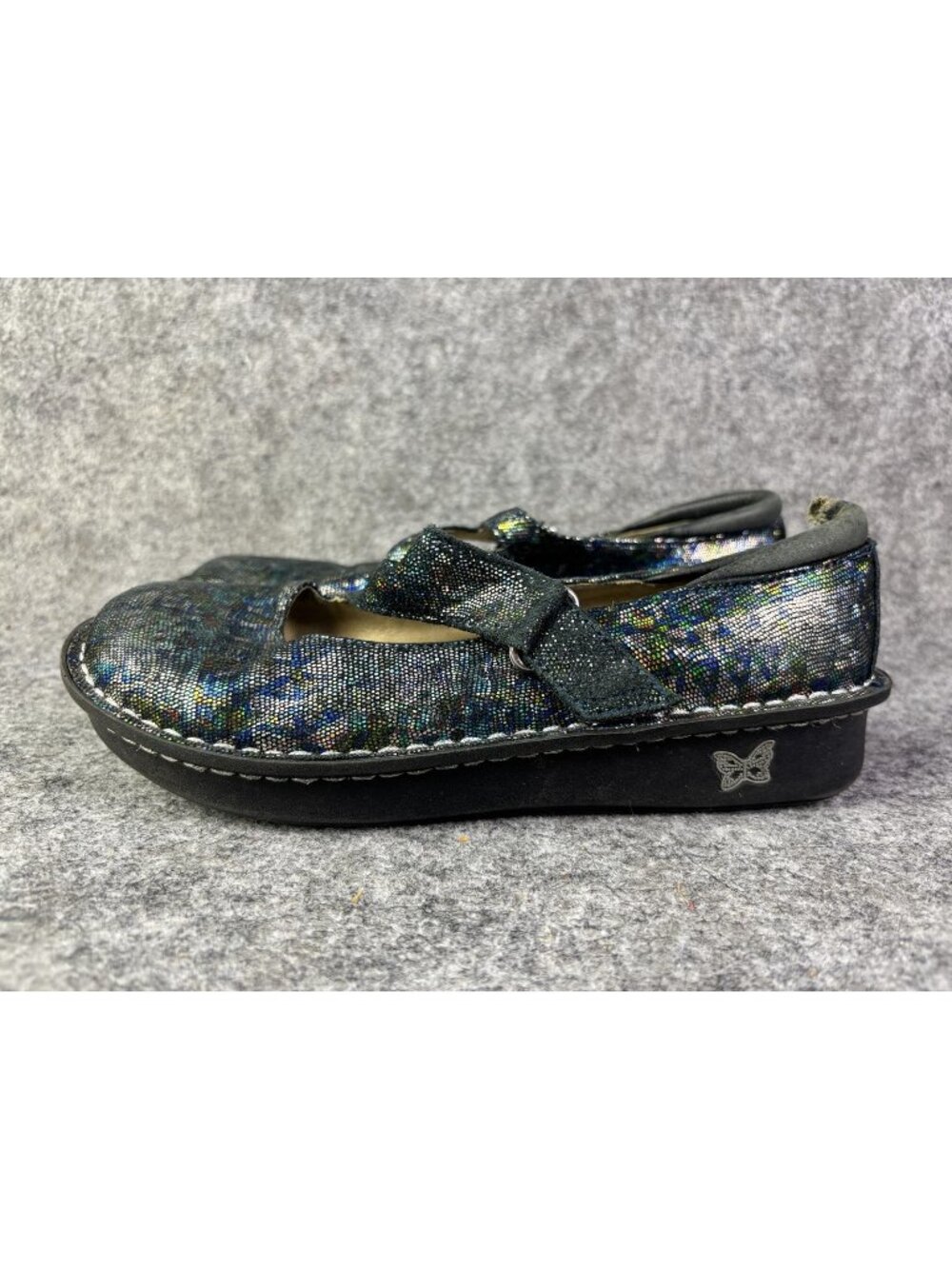 Alegria JHL-321 Shoes Womens Size 7 Multicolor Leather Mary Jane Comfort Flats